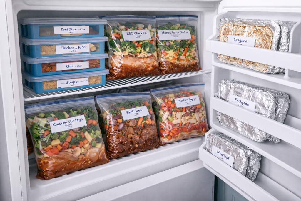 freezer meals stocked
